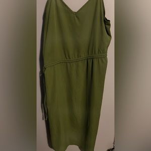 Cotton on olive green dress.